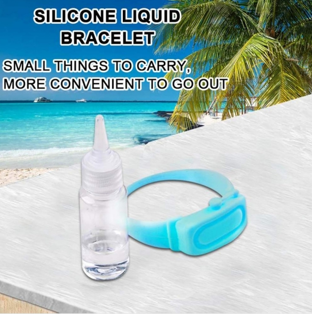 Hand Sanitizer/Sunscreen Bracelet Gel Wristband new in package